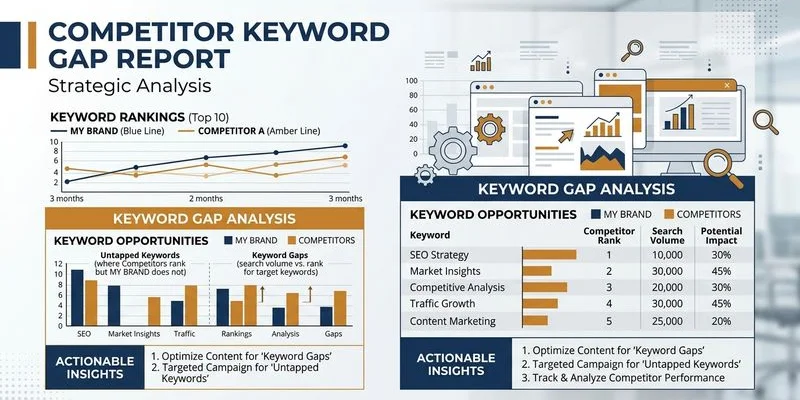 競爭對手關鍵字差距分析報告範例