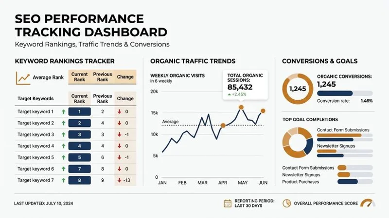 SEO 成效追蹤儀表板